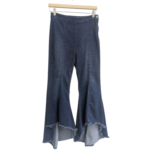 Shaft Super Flare Side Zip Milly Bootcut Denim Silk Jeans....